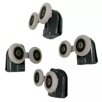 комплект роликов для душевой кабины двойные 4шт