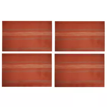 комплект салфеток сервировочных 30х45см 4шт оранжевый