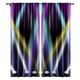 комплект штор на шт.ленте Nat Disкo габардин 145x265см 2шт синий, арт.77272