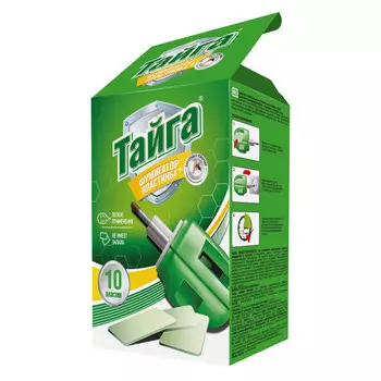 комплект ТАЙГА фумигатор + пластины 10шт от комаров