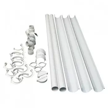 комплект водосточной системы ПВХ d80мм белый
