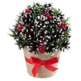 композиция Топиарий из шишек, 23 см