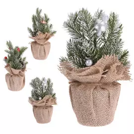 композиция в джуте Еловая с декором 23см в асс-те