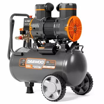 компрессор безмасляный DAEWOO DAC 250SS 24л 250л/мин 1,7кВт