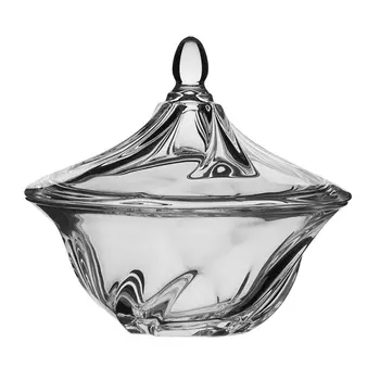 конфетница CRISTAL D'ARQUES Эликсир 14х15,5см с крышкой стекло