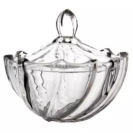 конфетница Diamonds 11х11см с крышкой стекло под.уп.