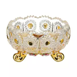 конфетница Голден 11х7 см, стеклянная