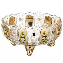 конфетница Голден 22х12 см, стеклянная