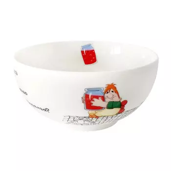 конфетница QUINSBERRY Малыш и Карлсон 610мл 14см фарфор