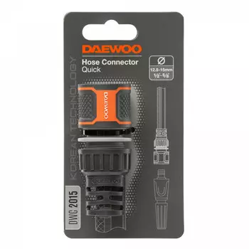 коннектор DAEWOO 1/2"-5/8" без аквастопа пластик