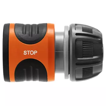 коннектор GARDENA 1/2" с аквастопом пластик