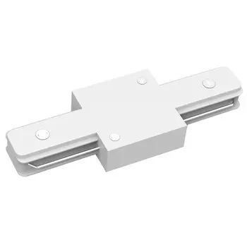 коннектор GAUSS для трековых шинопроводов прямой I белый