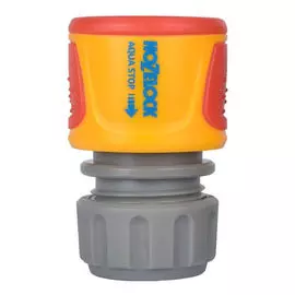 коннектор HOZELOCK Classic 1/2" с аквастопом пластик