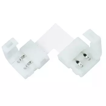 коннектор LEEK L-образный для светодиодной ленты 12В 2835 IP20