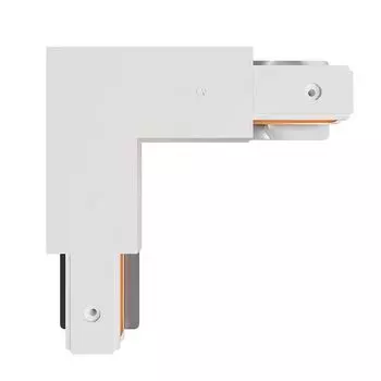 коннектор-ввод питания угловой для шинопровода ARTE LAMP Track Accessories пластик белый