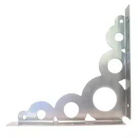 консоль декоративная, 182х182х20 мм, 15 кг, хром