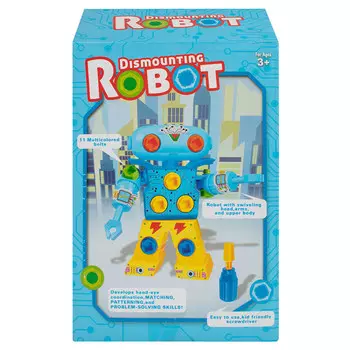 робот-конструктор 27 деталей 15х8х21,5см пластик с отверткой