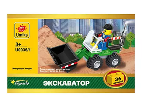 конструктор Umiks, Стройтехника, 8,5х14 см
