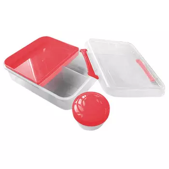 контейнер APOLLO Work out 1,6л 20,5х17х7,5см съемные разделители и соусник пластик микс цвета