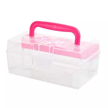 контейнер ПОЛИМЕРБЫТ Аптечка 17х10,8х7,8см 0,8л пластик с крышкой и ручкой