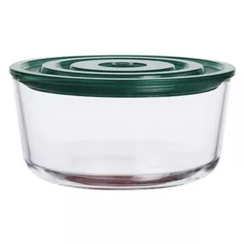 контейнер ATMOSPHERE 1,55л 18,8х9см круглый вакуумный жаропрочное стекло, пластик