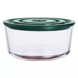 контейнер ATMOSPHERE 1,55л 18,8х9см круглый вакуумный жаропрочное стекло, пластик