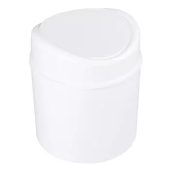 контейнер для мусора ПОЛИМЕРБЫТ Breeze 1л настольный белый пластик