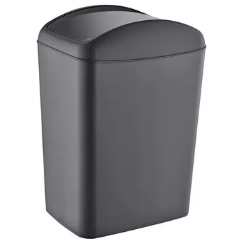 контейнер для мусора TURAN Soft Anthracite 10л прямоугольный пластик антрацит