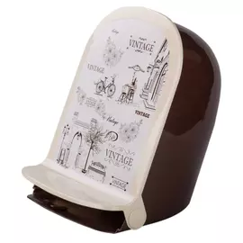 контейнер для мусора Винтаж, 7 л, с педалью, пластик