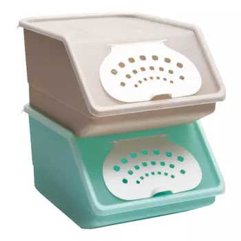 контейнер для овощей ПОЛИМЕРБЫТ 7,6л пластик микс цвета