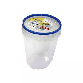 контейнер для продуктов, 0,6 л, 13х10 см, с герметичной крышкой, пластик