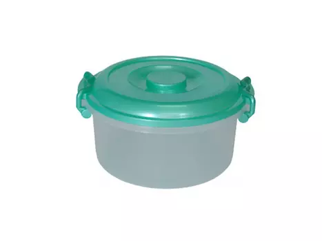 контейнер для продуктов 5л 28х27,5х16см круглый с ручками пластик