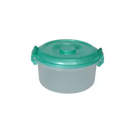 контейнер для продуктов, 5 л, 28х27,5х16 см, круглый, с ручками, пластик