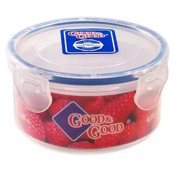 контейнер для продуктов GOOD&GOOD 0,35л 12х12х6 пластик, силикон