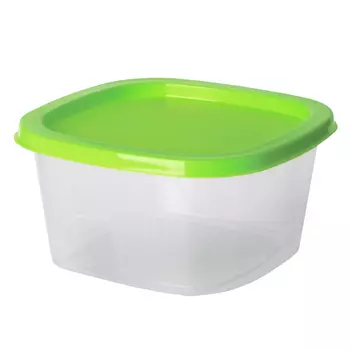 контейнер для продуктов HITT, 0,5 л, 12х6 см, квадратный, пластик