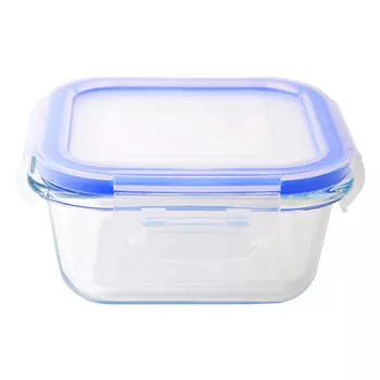 контейнер для продуктов MALLONY Cristallino 0,8л 15,9х15,7х7,2см жаропрочное стекло, пластик