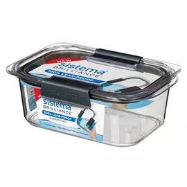 контейнер для продуктов SISTEMA 0,92л 13,5х20х7см 2 замка герметичный тритан