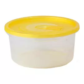 контейнер для продуктов смайл, 0,8 л, 7х15 см, круглый, с клапаном, пластик