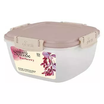 контейнер для продуктов SUGAR&SPICE Barberry 0,7л квадратный пластик латте