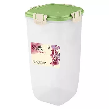 контейнер для продуктов SUGAR&SPICE Barberry 1,5л квадратный пластик фисташковый