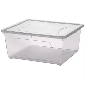 контейнер GENSINI 40х33,5х17,5см 18л для бытовых нужд пластик с крышкой