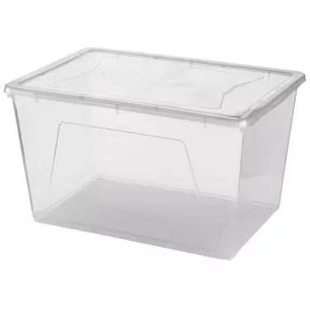 контейнер GENSINI 55х37,5х31,5см 46л для бытовых нужд пластик с крышкой
