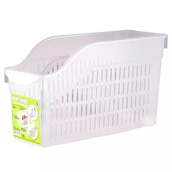 контейнер ПОЛИМЕРБЫТ 35х13х20см 6л на колесах без крышки пластик