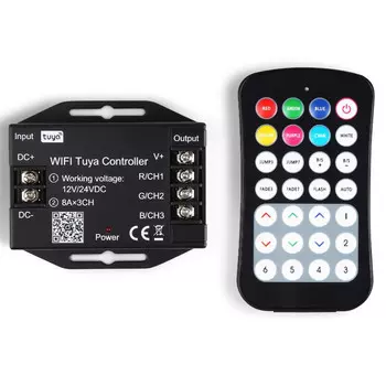контроллер AMBRELLA RGB WIFI Tuya 288-576Вт 12-24В IP20 радио пульт