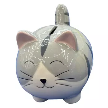 копилка TODELIA Серый кот 15,1х11х12,1см керамика