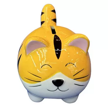 копилка TODELIA Желтый кот 11,5х8,3х9,2см керамика