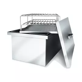 коптильня двухъярусная Smoky Sky с гидрозатвором нержавеющая сталь