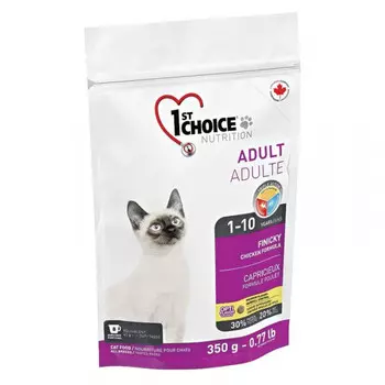 корм для кошек 1st CHOICE Finicky цыплёнок для привередливых 350гр