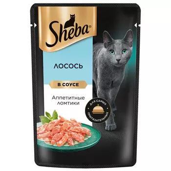 корм для кошек SHEBA лосось 75г