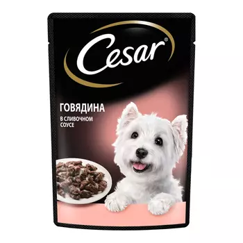 корм для собак CESAR говядина в сливочном соусе 85г